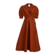 Elegante Jurken Collectie Mantù , Brown , Dames