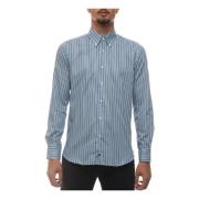 Gestreept Button-Down Overhemd Càrrel , Blue , Heren