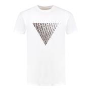 T-Shirt- PP Monogram Triangle S/S Pure Path , White , Heren