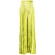 Groene Geplooide Broek L'idée , Green , Dames