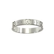 Pre-owned White Gold rings Gucci Vintage , Gray , Dames