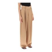 Wide Trousers By Herenne Birger , Brown , Dames