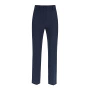 Straight Trousers Hebe Studio , Blue , Dames