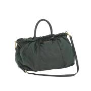 Pre-owned Nylon handbags Prada Vintage , Green , Dames