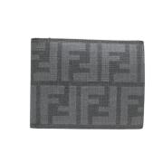 Pre-owned Canvas wallets Fendi Vintage , Gray , Dames