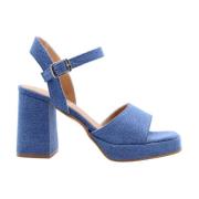 Hoge hak sandalen voor vrouwen Nando Neri , Blue , Dames