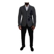 Single Breasted Suits Dolce & Gabbana , Gray , Heren