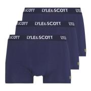 Donkerblauwe Boxershorts Lyle & Scott , Blue , Heren