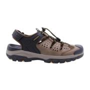 Stijlvolle Platte Sandalen voor Mannen Skechers , Brown , Heren