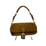 Pre-owned Suede handbags Prada Vintage , Brown , Dames