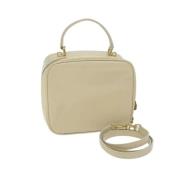 Pre-owned Leather handbags Gucci Vintage , Beige , Dames