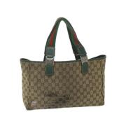 Pre-owned Canvas gucci-bags Gucci Vintage , Beige , Dames