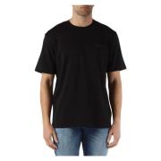 Relaxed Fit Katoenen T-shirt met Logo Antony Morato , Black , Heren