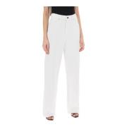 Straight Jeans Wardrobe.nyc , White , Dames
