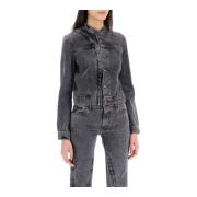 Denim Jackets Y/Project , Gray , Dames