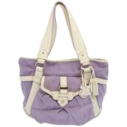 Pre-owned Canvas totes Celine Vintage , Purple , Dames