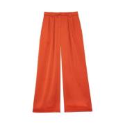 Trousers Ines De La Fressange Paris , Orange , Dames