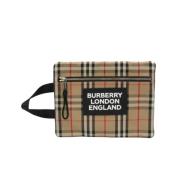 Pre-owned Cotton clutches Burberry Vintage , Beige , Unisex