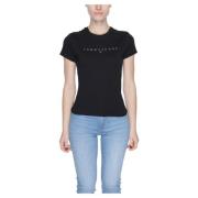 Casual Linea T-Shirt Tommy Jeans , Black , Dames