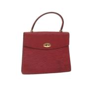 Pre-owned Leather handbags Louis Vuitton Vintage , Red , Dames