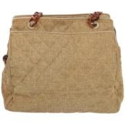 Pre-owned Fabric totes Chanel Vintage , Brown , Dames