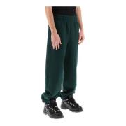 Wide Trousers Burberry , Green , Heren