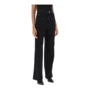 Straight Trousers Isabel Marant , Black , Dames