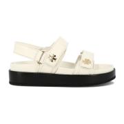 Kira Sport Sandalen Leer Rubber Tory Burch , White , Dames