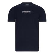 Beradino Donkerblauw T-shirts Cavallaro , Blue , Heren