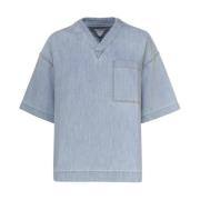 Short Sleeve Shirts Bottega Veneta , Blue , Dames