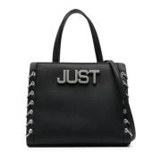 Zwarte Designer Tas Just Cavalli , Black , Dames