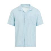 Katoenen Shirt in Sky Green Universal Works , Multicolor , Heren