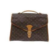 Pre-owned Cotton handbags Louis Vuitton Vintage , Brown , Heren