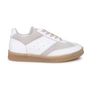 Witte leren sneakers met allover gaten MM6 Maison Margiela , White , H...