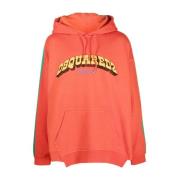 Rode Hoodie Dsquared2 , Red , Heren