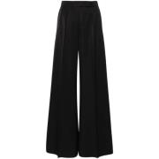 Wide Trousers Max Mara , Black , Dames