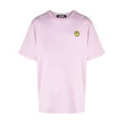 Pink Lavander Jersey T-Shirt Barrow , Pink , Heren