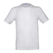 Vintage wit katoenen T-shirt met zijopeningen Gran Sasso , White , Her...