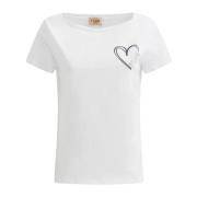 Hart Logo T-shirt Alviero Martini 1a Classe , White , Dames