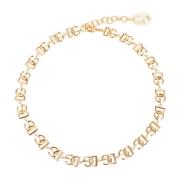 DG Logo Ketting Goudkleurig Dolce & Gabbana , Yellow , Dames