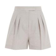 Chic Cotton Jersey Shorts Max Mara , Gray , Dames