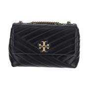 Gewatteerde Chevron Schoudertas Tory Burch , Black , Dames