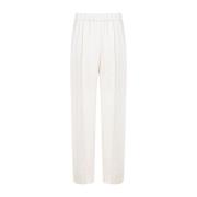 Viscose Broek in Cornsilk Kleur Jil Sander , White , Dames