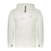 Stijlvolle Zip-Through Sweatshirt voor Mannen C.p. Company , White , H...