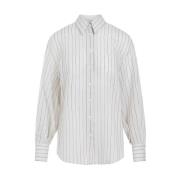 Witte Shirt C044 Uitverkoop Brunello Cucinelli , White , Dames