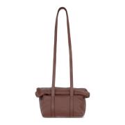 Mini Folded, leren tas Cortana , Brown , Dames