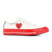 Witte Converse Sneakers Comme des Garçons Play , White , Dames