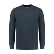 Bedrukte Crewneck Sweatshirt Pure Path , Blue , Heren