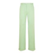 Wide Trousers Bottega Veneta , Green , Dames