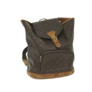 Pre-owned Canvas backpacks Louis Vuitton Vintage , Brown , Dames